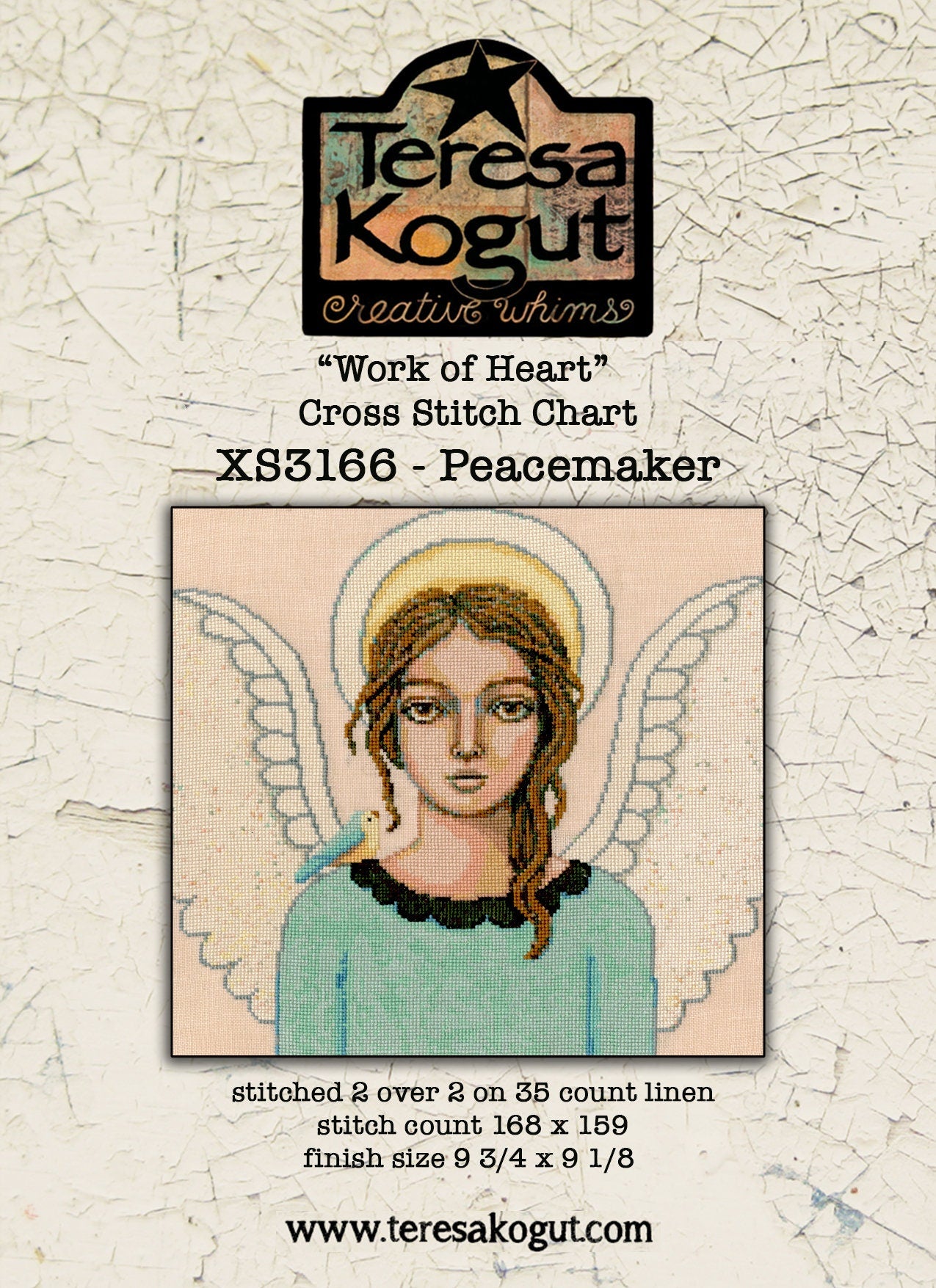 XS3166 Peacemaker Work of Heart Cross Stitch Chart