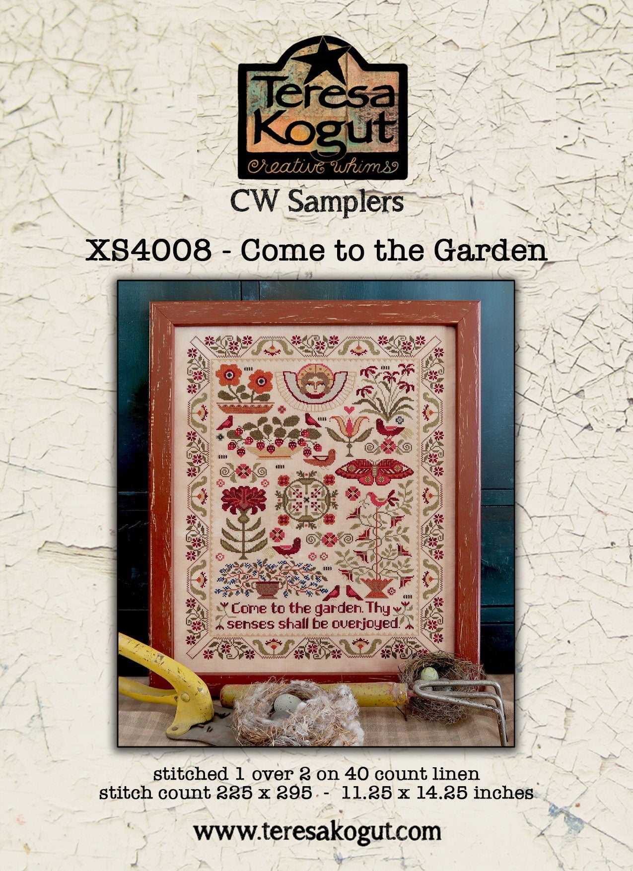XS4008 Come to the Garden Cross Stitch Booklet