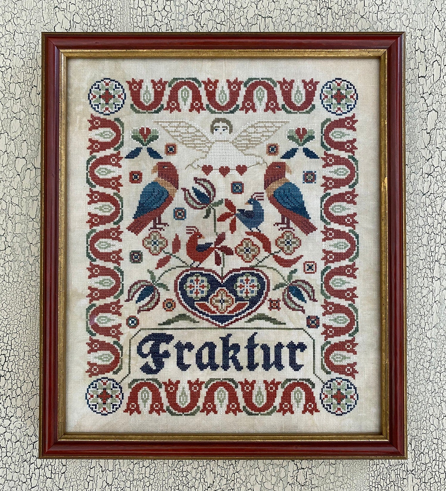 XS4006 Fraktur Sampler Cross Stitch Chart