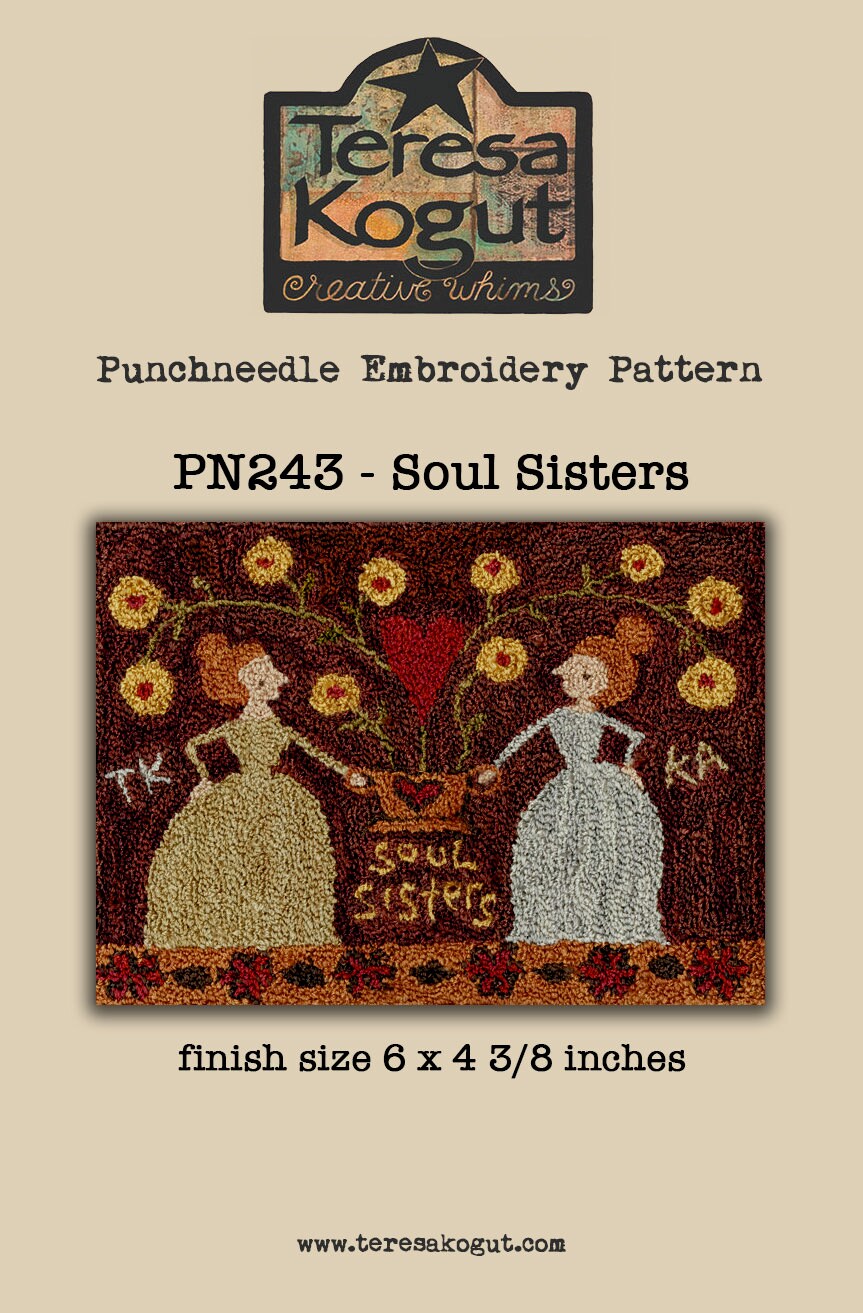 PN243 Soul Sisters Punchneedle Pattern