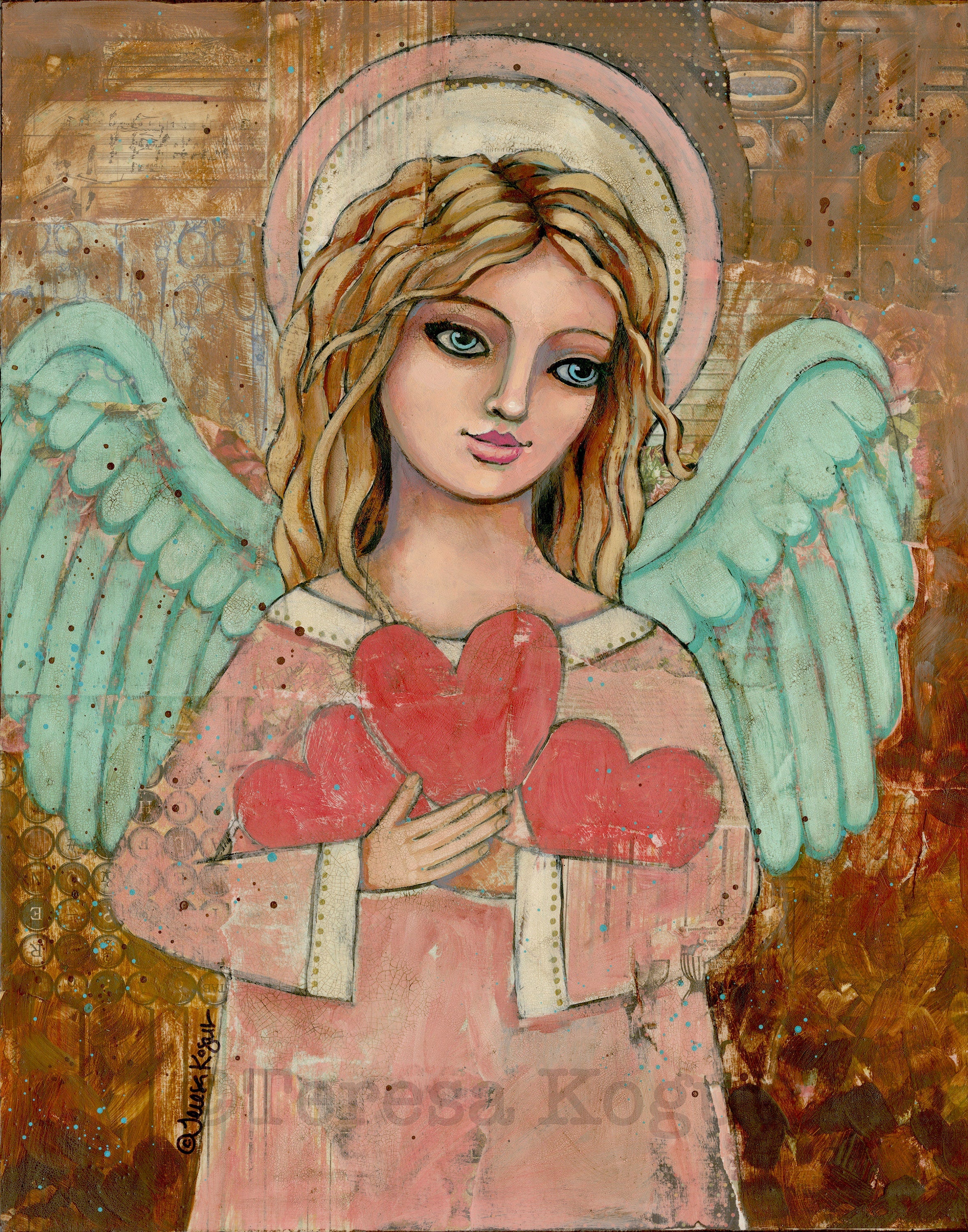 Maddy's Heart Trio art print