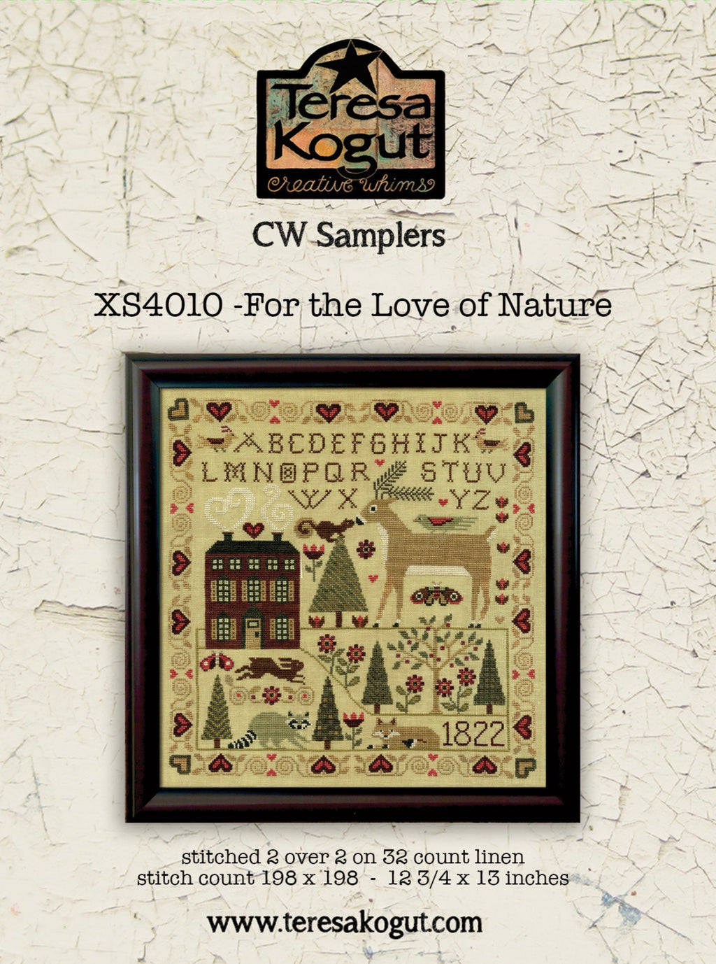 XS4010 For the Love of Nature Cross Stitch Sampler Booklet