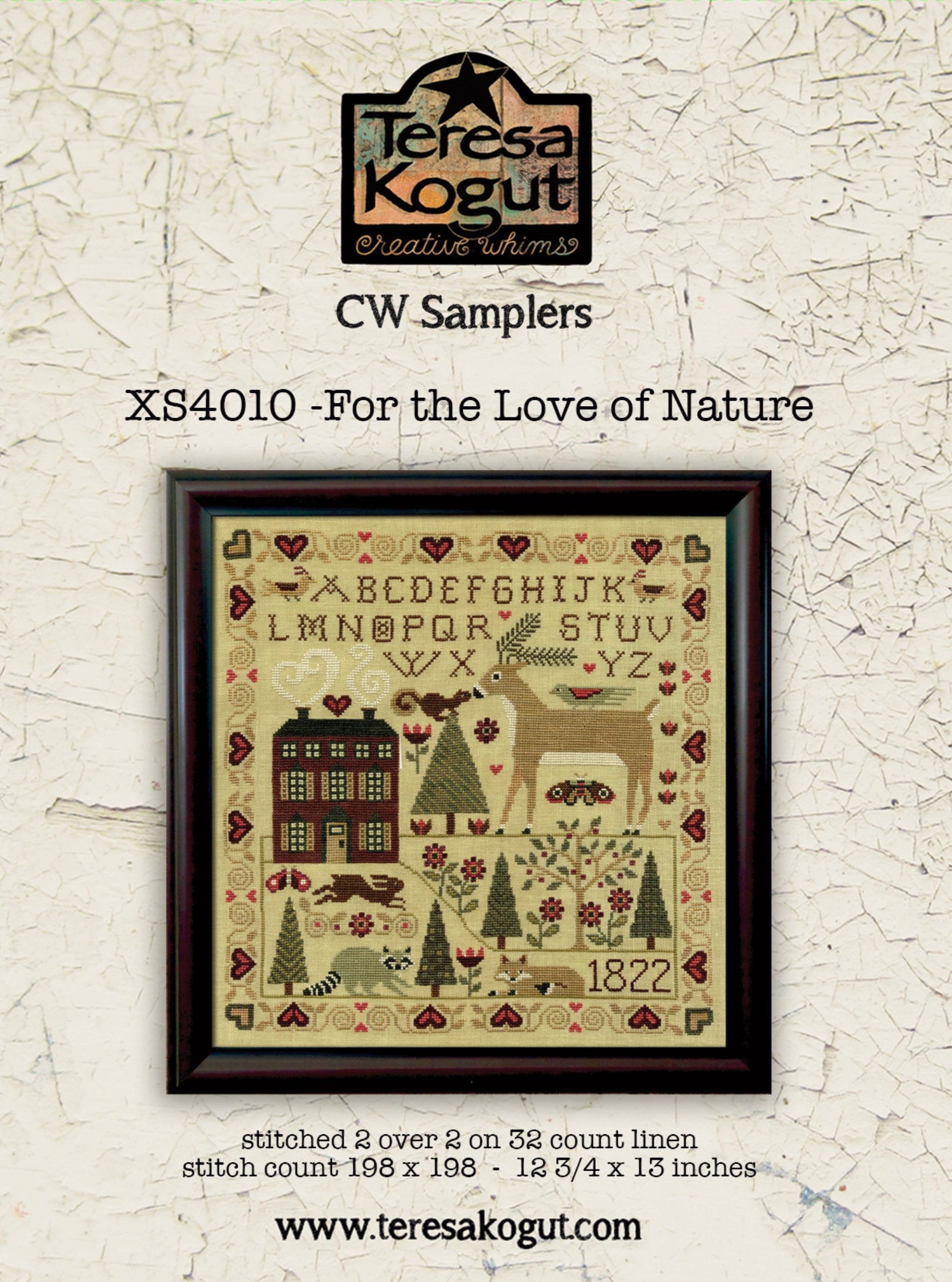 XS4010 For the Love of Nature Cross Stitch Sampler Booklet
