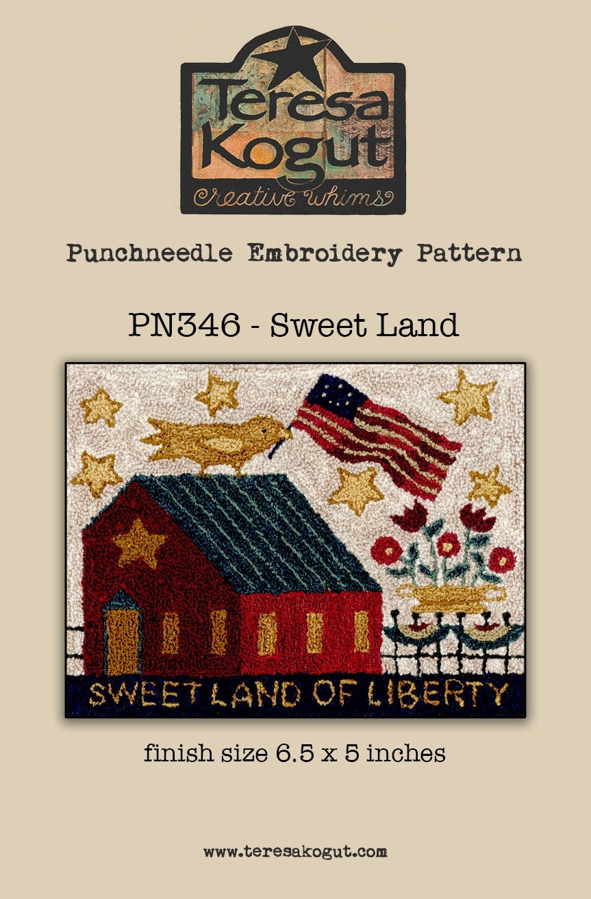PN346 Sweet Land Punchneedle Pattern