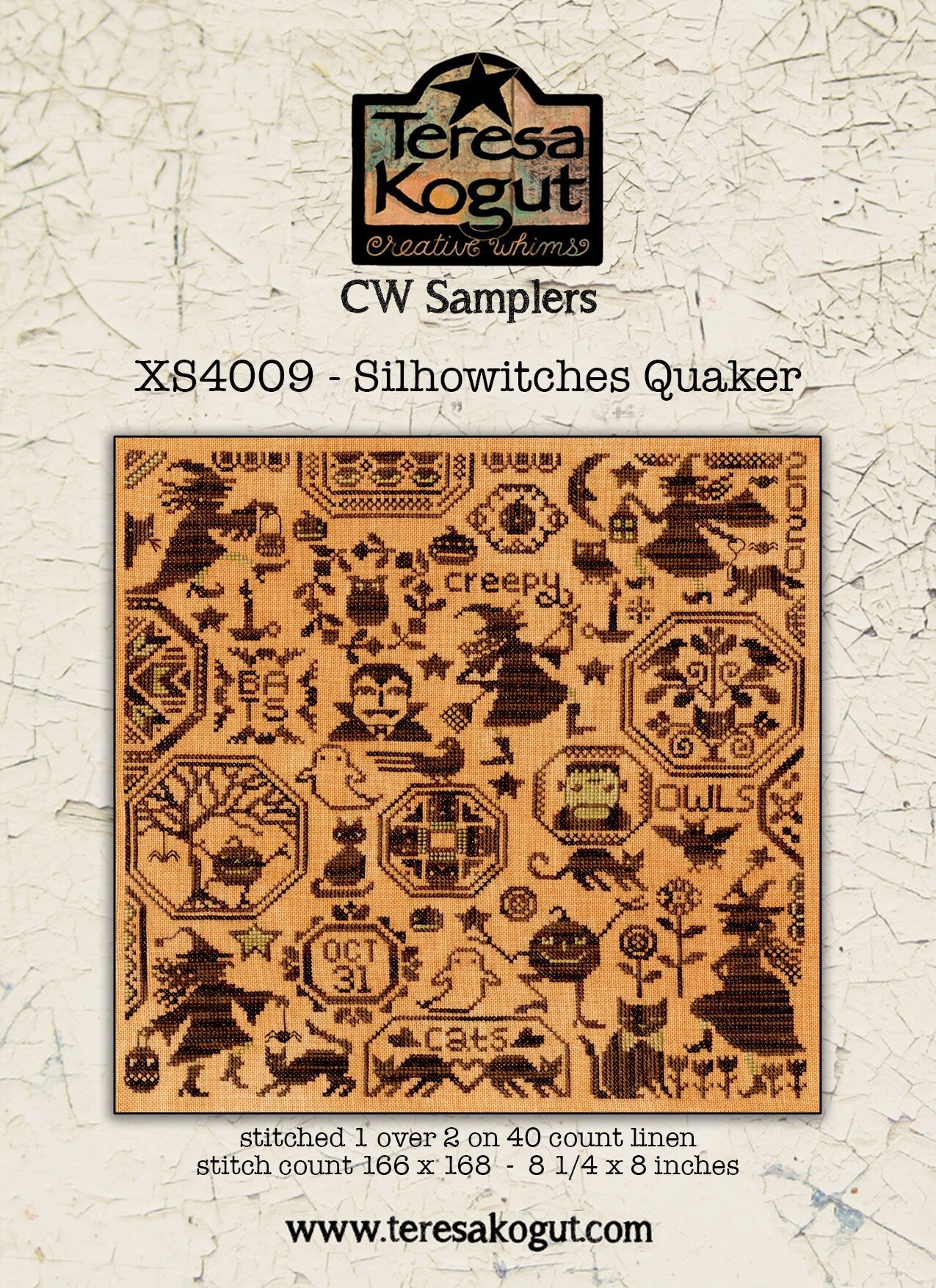 XS4009 Silhowitches Quaker Cross Stitch Chart
