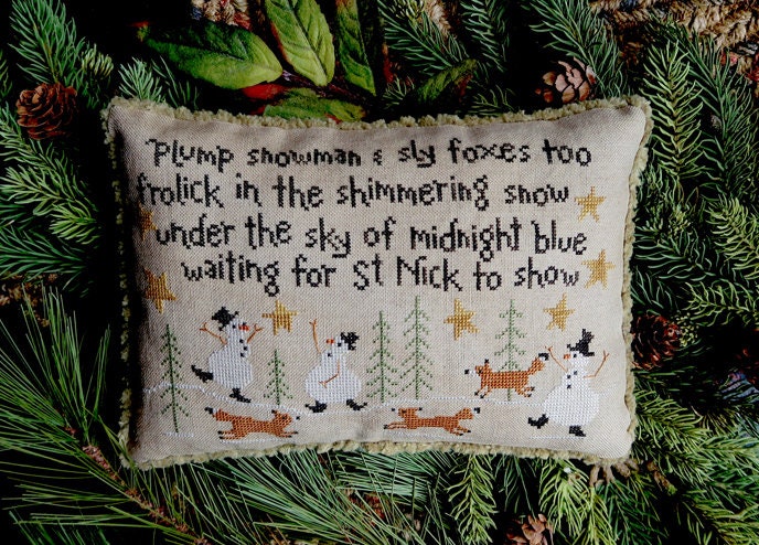 XS301 Plump Snowmen & Sly Foxes Cross Stitch Chart