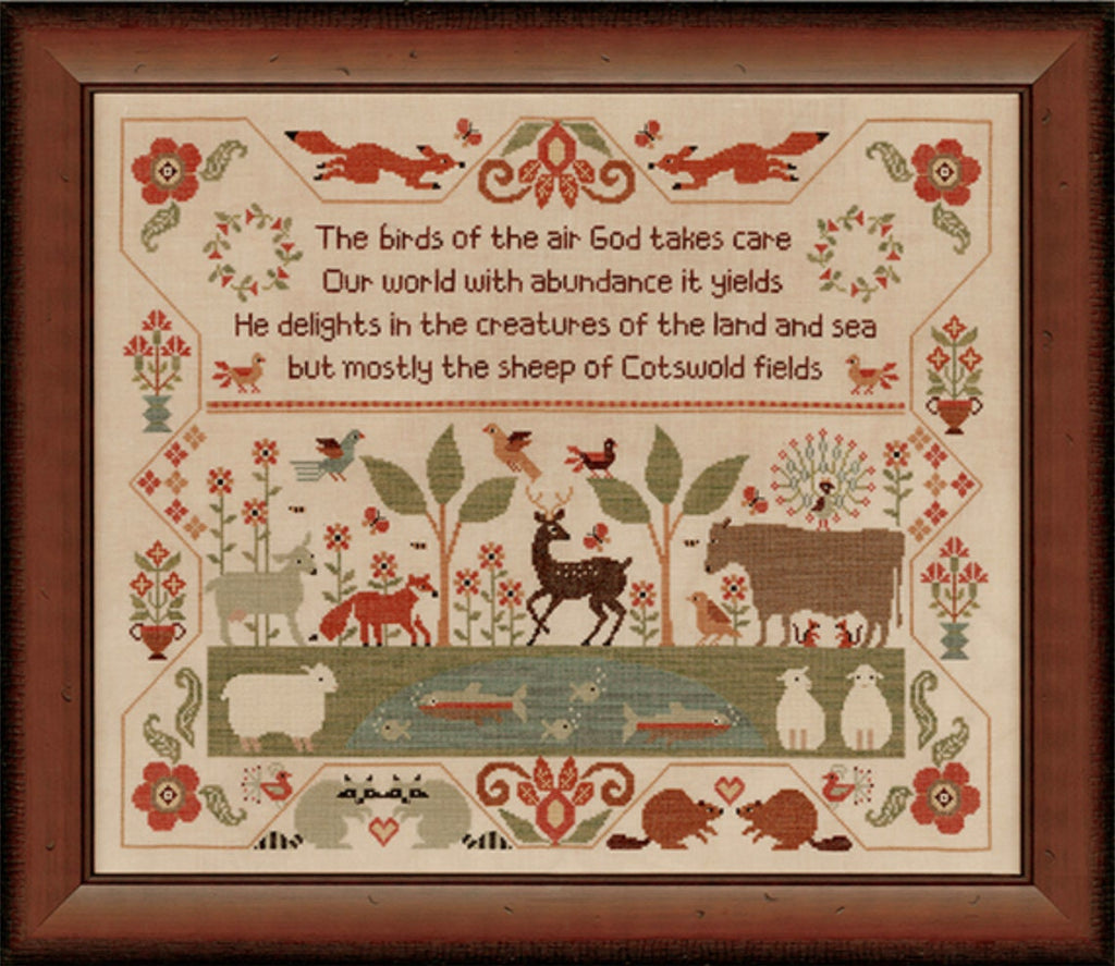 XS4012 Cotswold Fields Cross Stitch Sampler Book