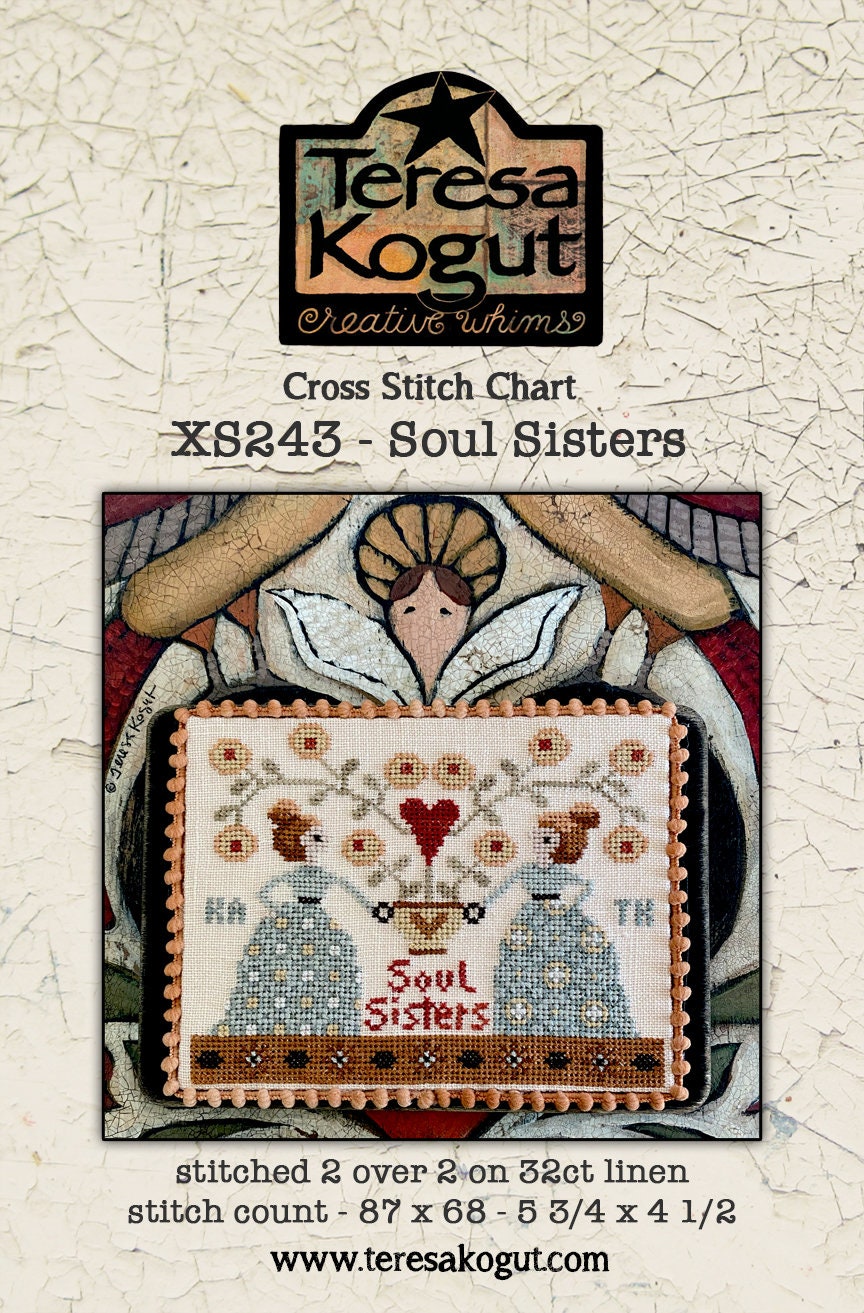 XS243 Soul Sisters Cross Stitch Chart