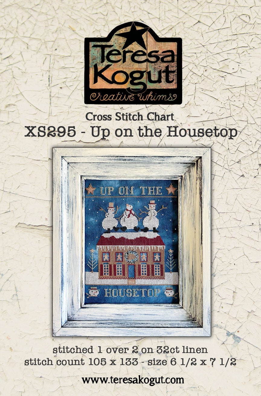 XS295 Up on the Housetop Cross Stitch Chart