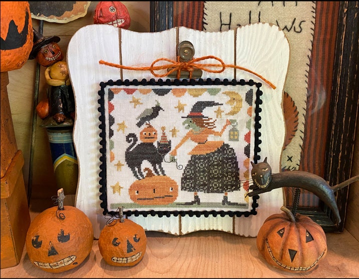 XS296 Hazel's Halloween Freinds Cross Stitch Chart