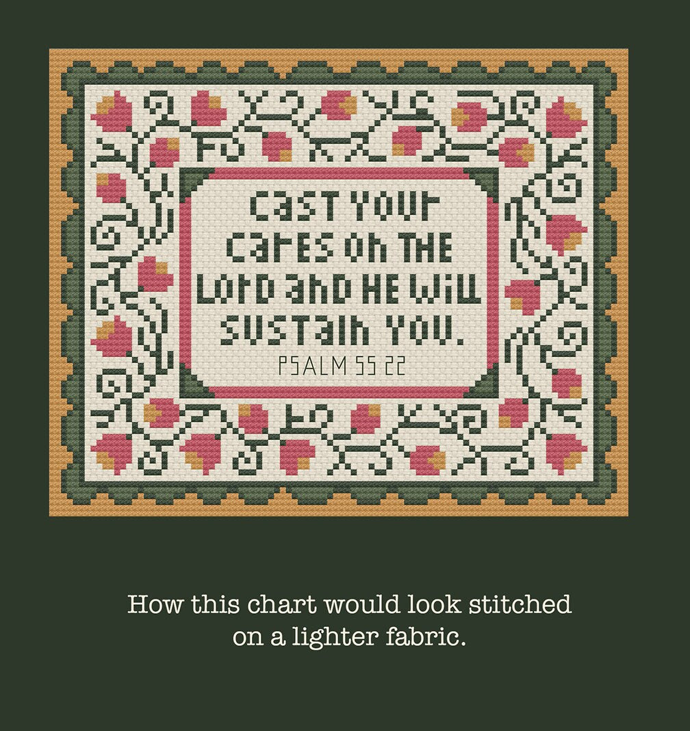 He will Sustain You  Cross Stitch Chart PDF