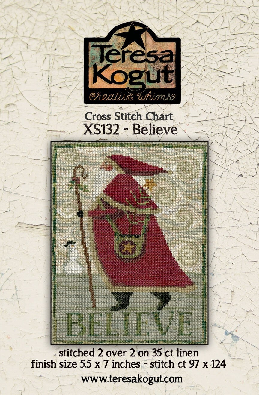 XS132 Believe Cross Stitch Chart PDF