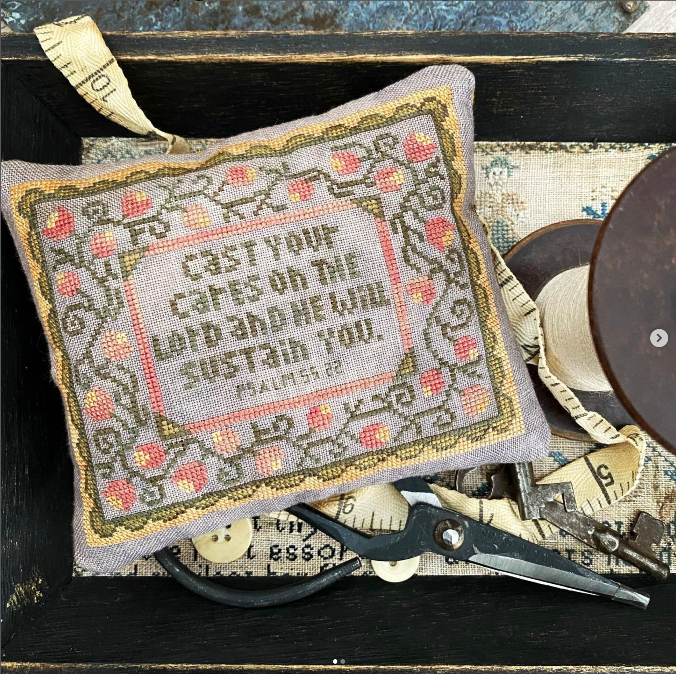 He will Sustain You  Cross Stitch Chart PDF