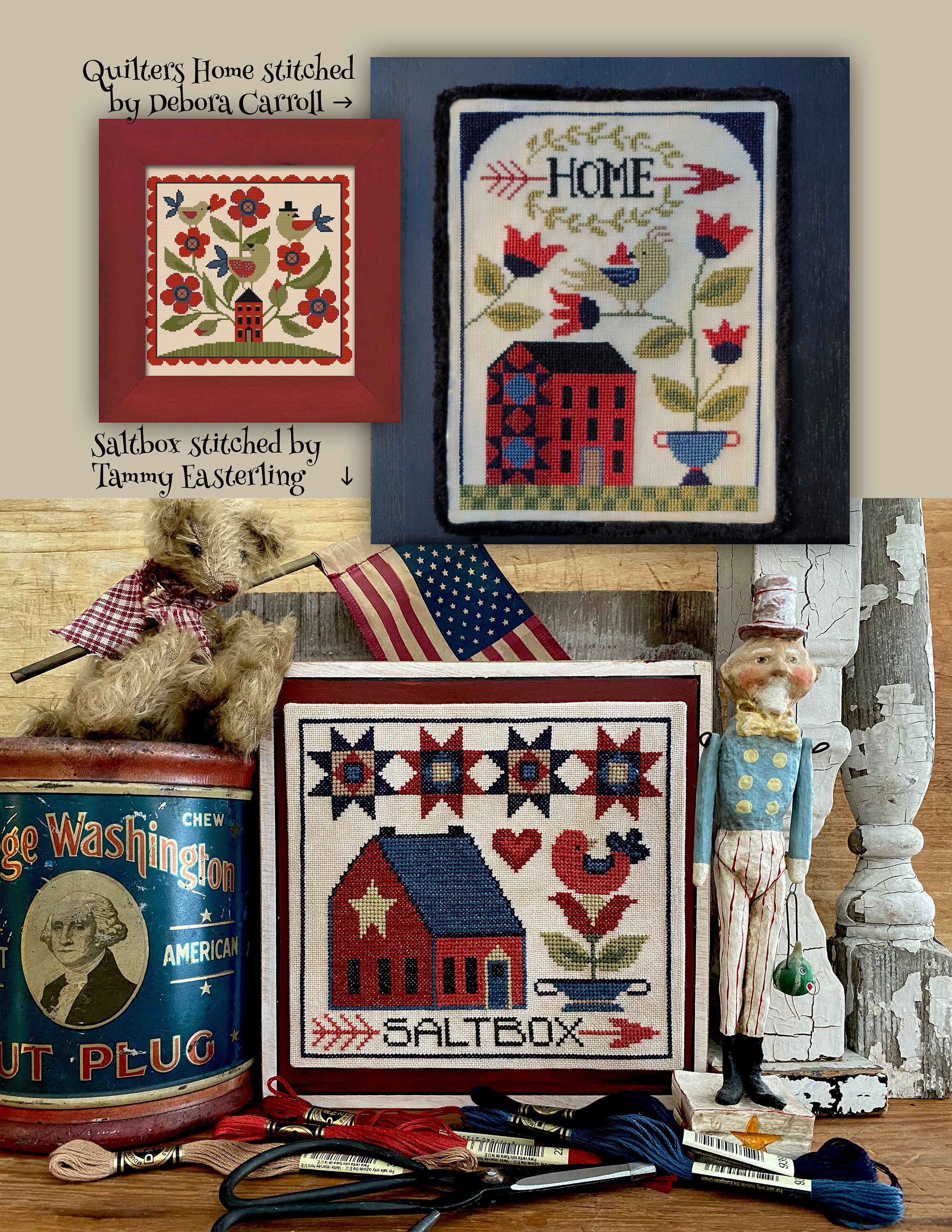 Love Lives Here Cross Stitch Booklet of 9 Charts