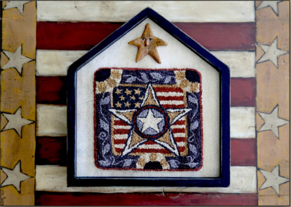 PN350 My Country, My Home Punchneedle Pattern