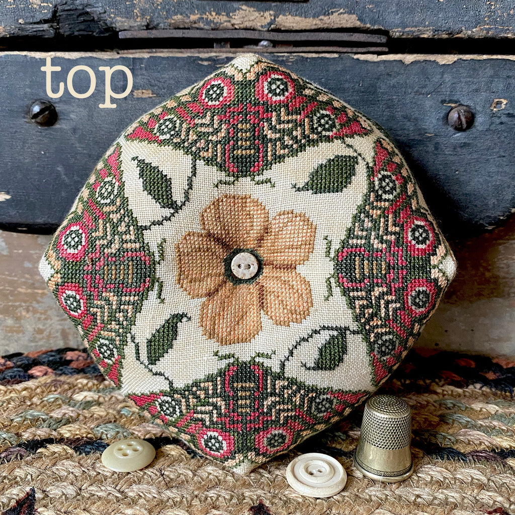 XS303 Newcastle Bouquet Biscornu Cross Stitch Chart
