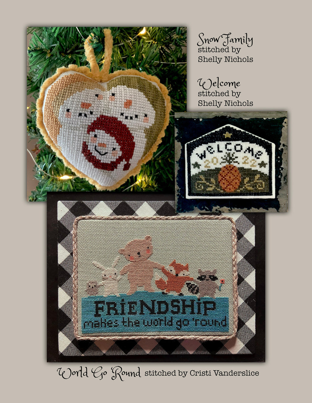 Flurry - book of 9 cross stitch charts