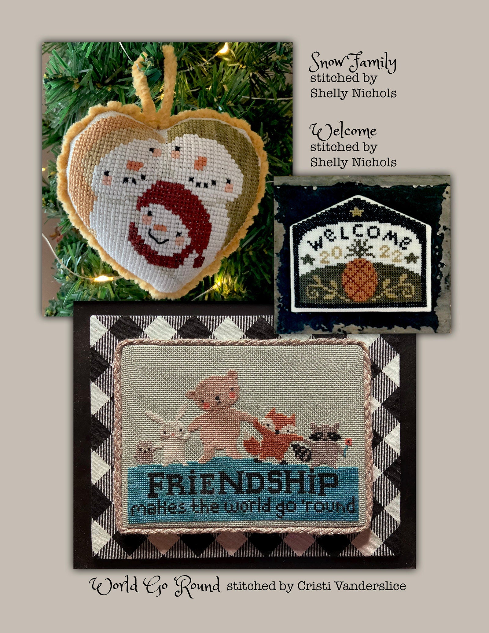 Flurry - book of 9 cross stitch charts