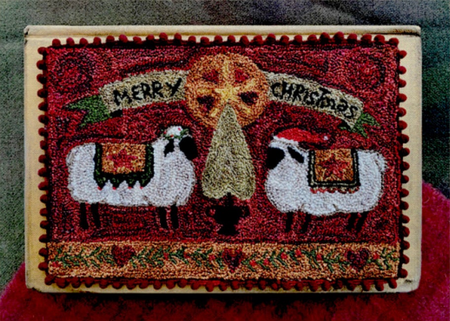 PN349 Christmas Sheep Punchneedle Pattern