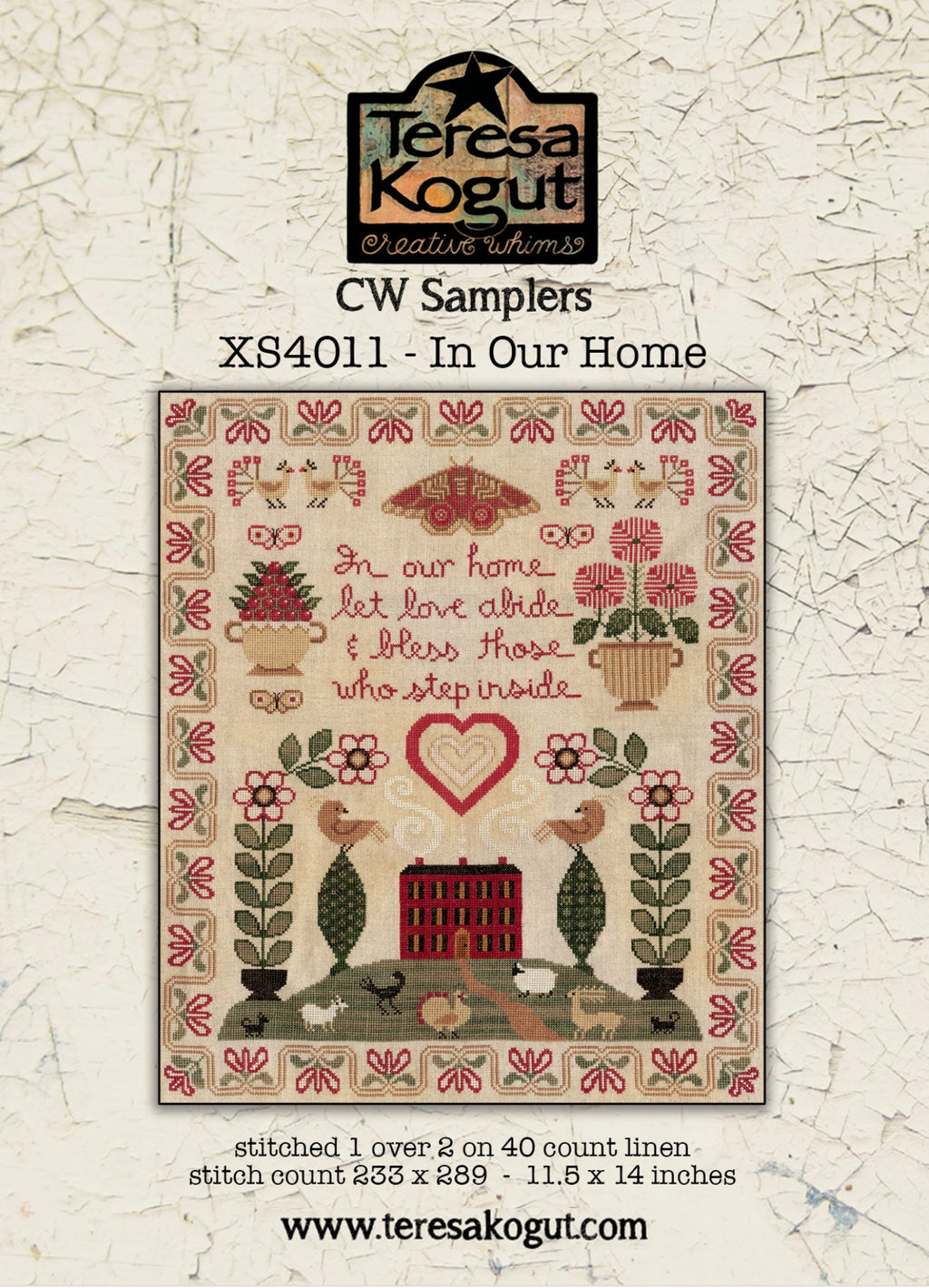 XS4011  In Our Home Cross Stitch Chart