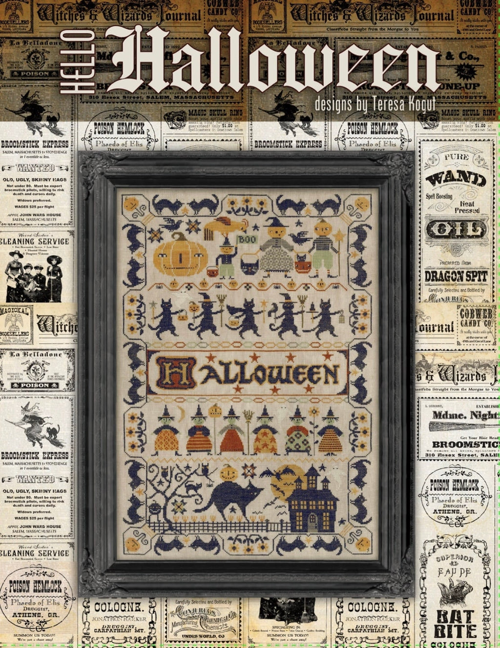 Hello Halloween Cross Stitch Booklet