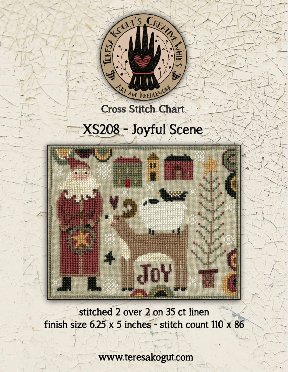 XS208 Joyful Scene Cross Stitch Chart PDF