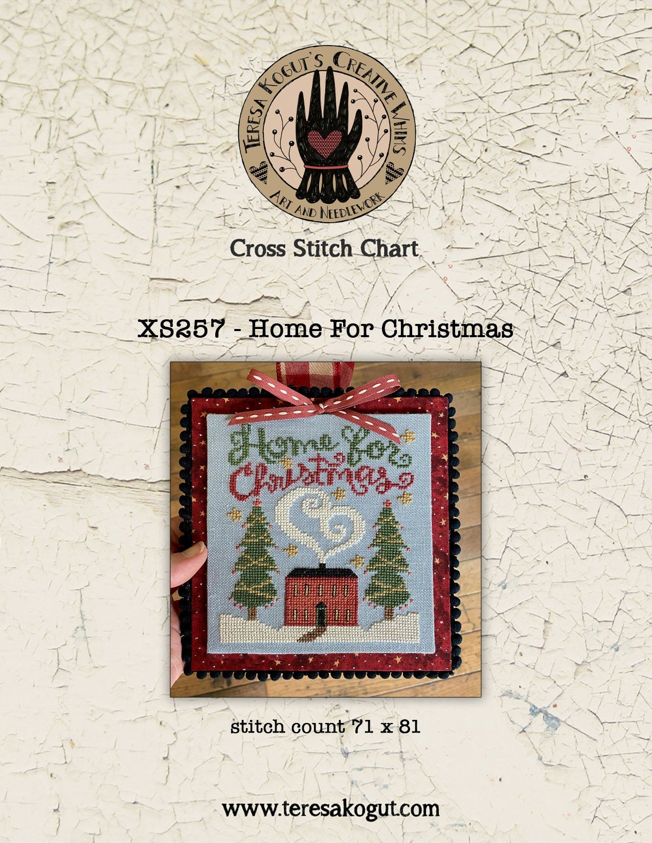 XS257 Home for Christmas Cross Stitch Chart PDF