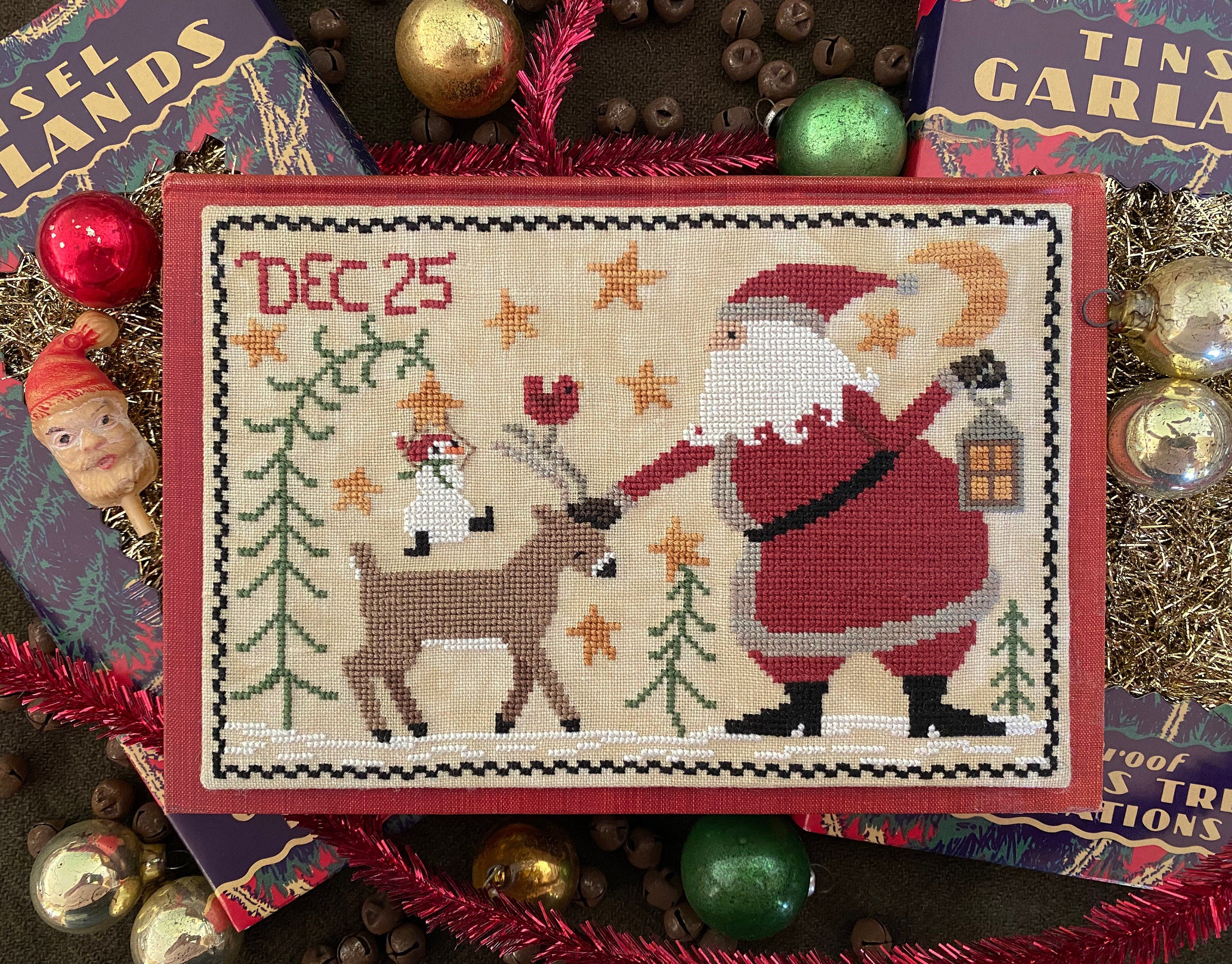 XS312 Santa's Young  Buck Cross Stitch Chart PDF