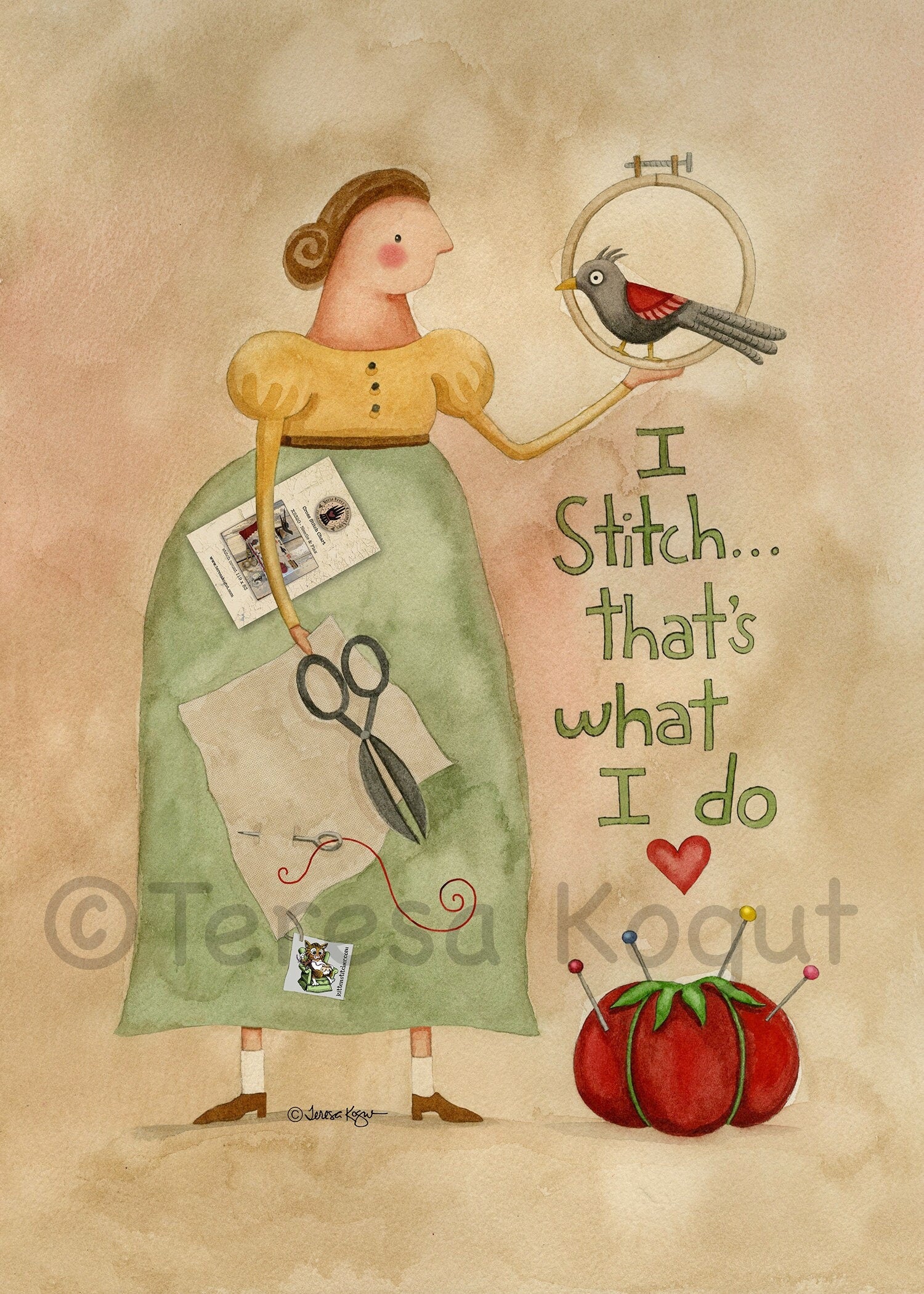 I Stitch art print