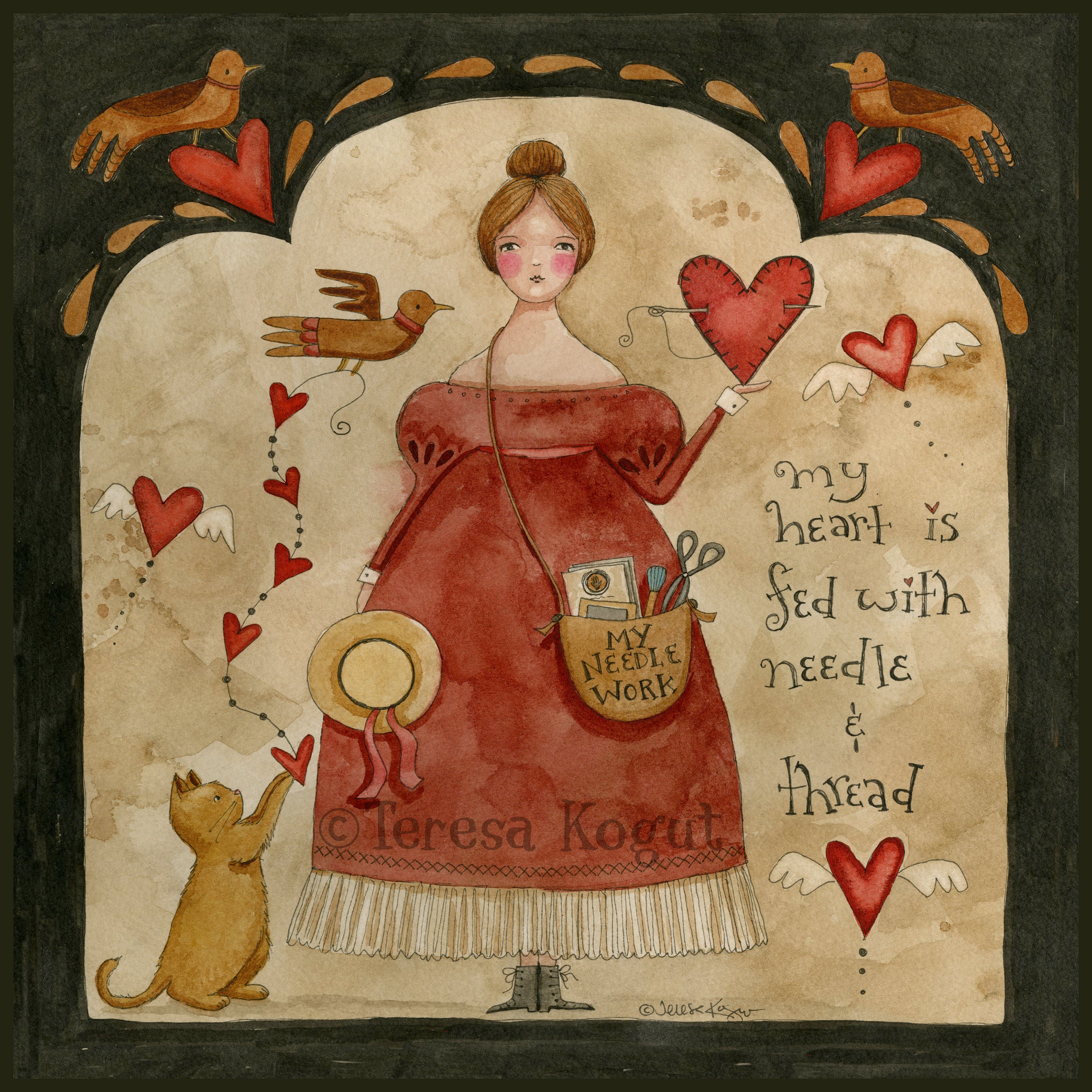 My Heart is Fed art print