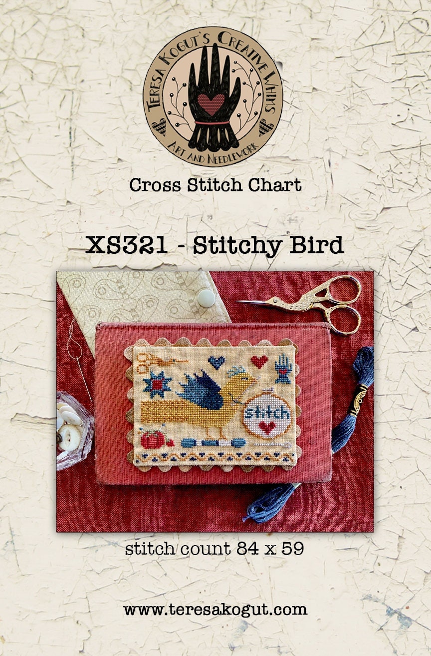 XS321 Stitchy Bird Cross Stitch Chart
