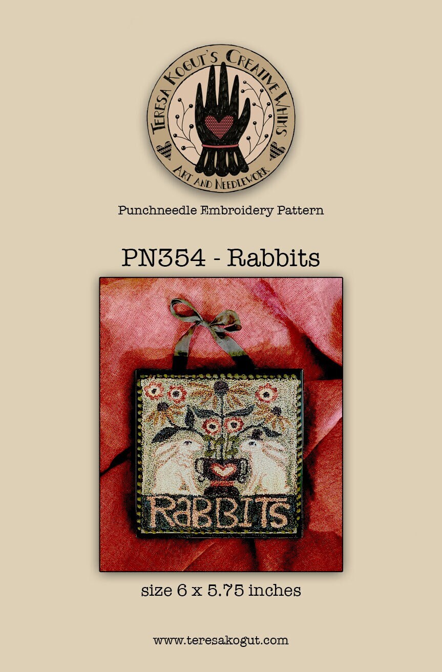 PN354 Rabbits Punchneedle Pattern
