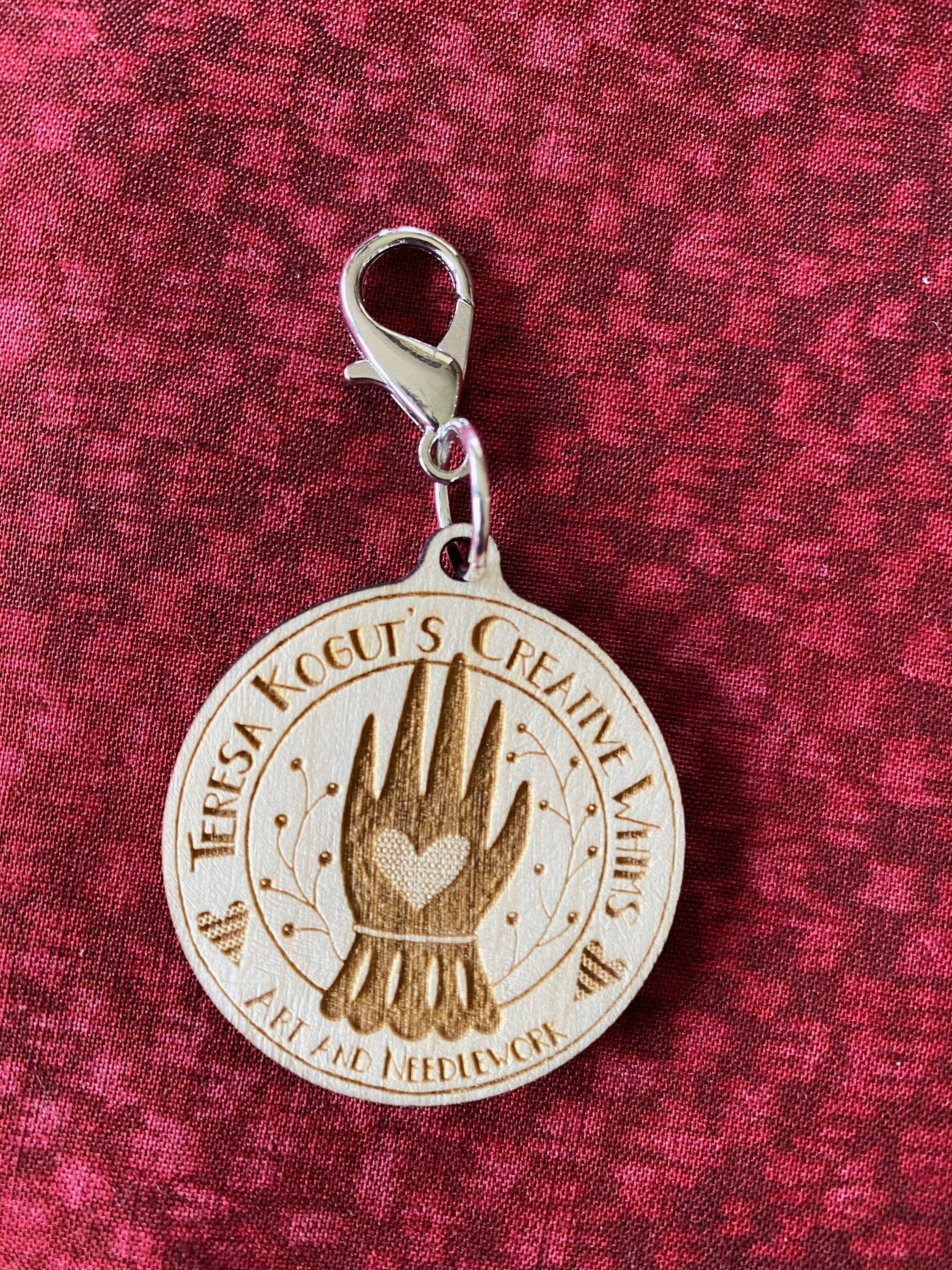 Zipper Pull featuring Creative Whims Logo