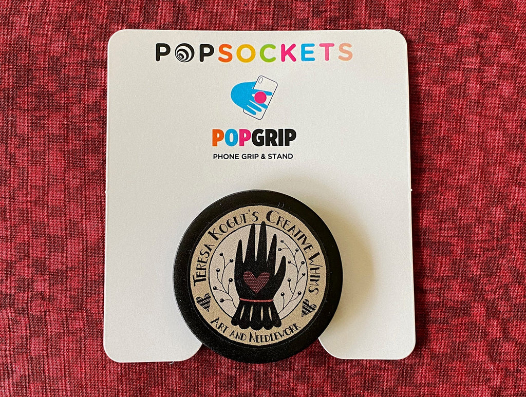 Pop Socket for Smartphone featuring the Creative Whims Logo