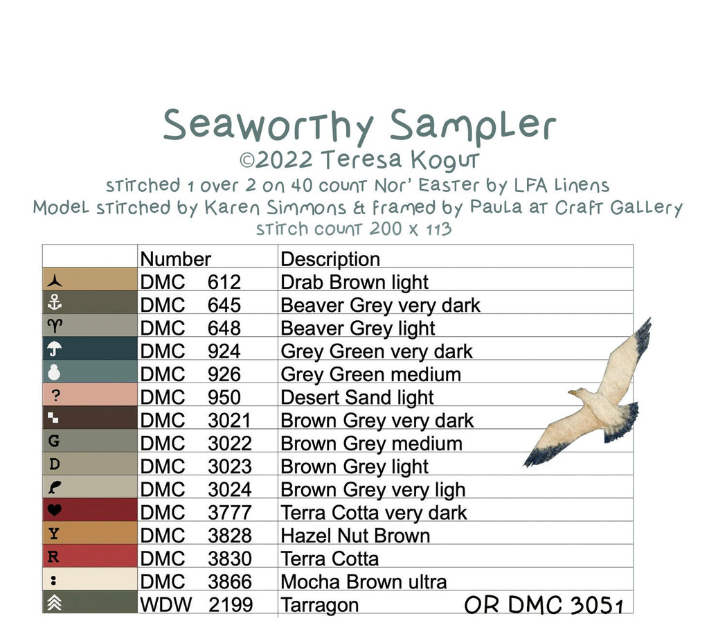 Seaworthy Cross Stitch Booklet of 3 Charts