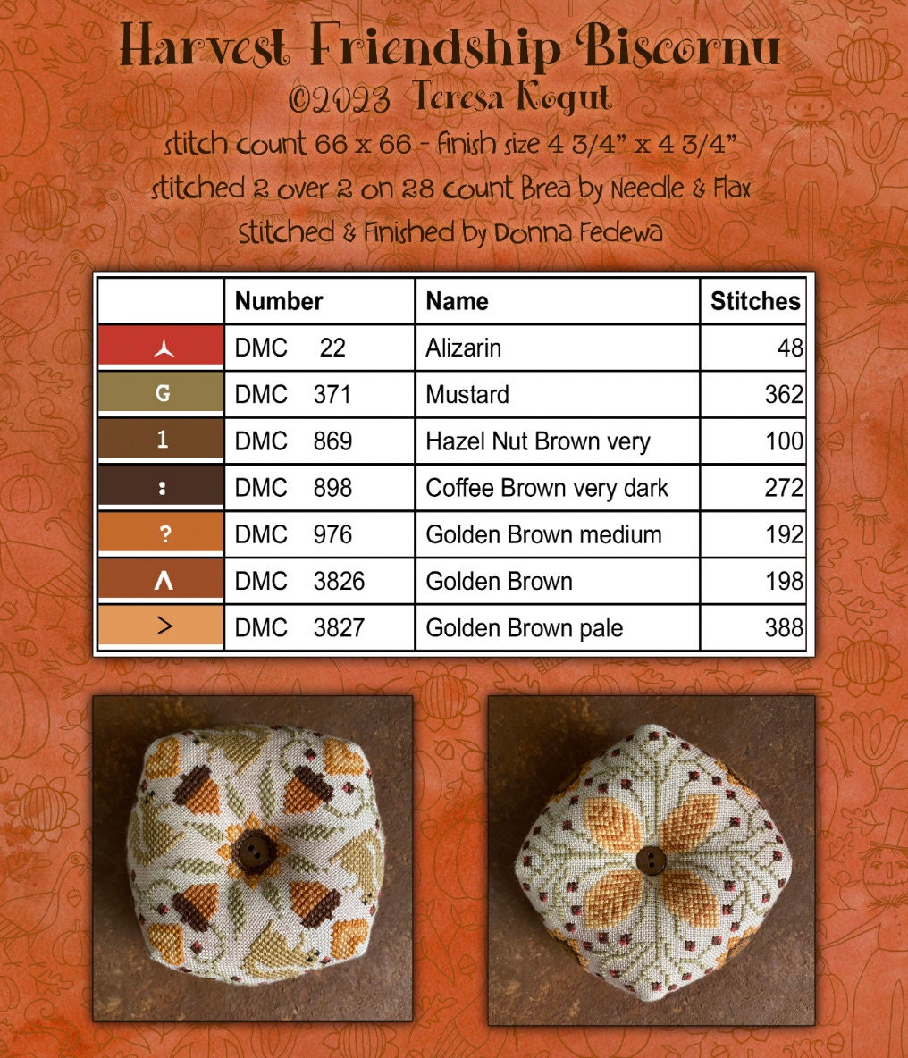 Harvest Friends Cross Stitch Booklet