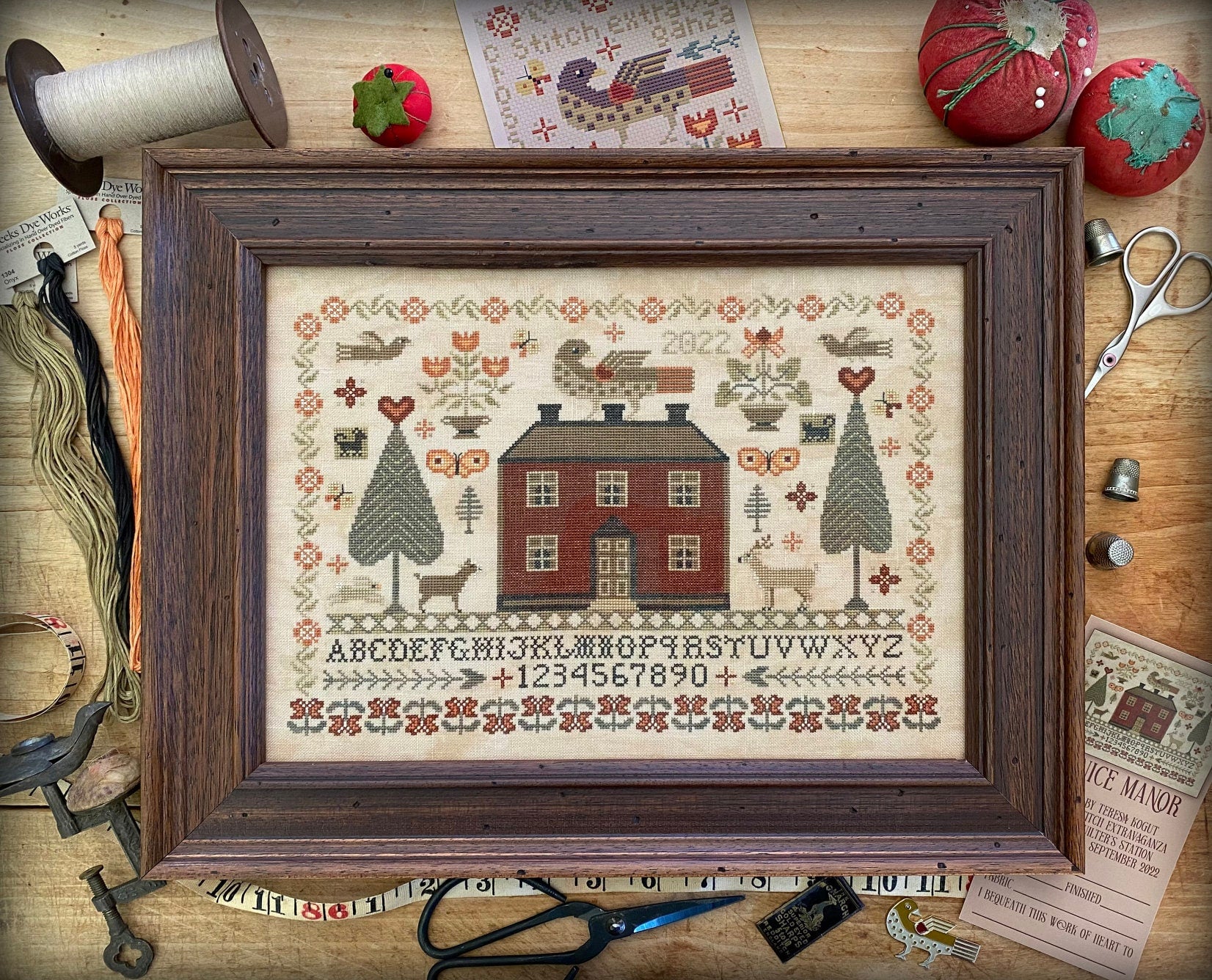 XS4014 Pernice Manor Cross Stitch Chart