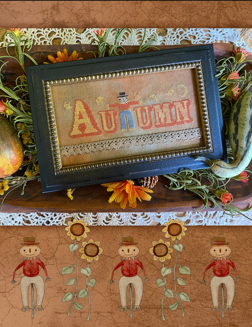 Hello Autumn Cross Stitch Book of 8 Charts