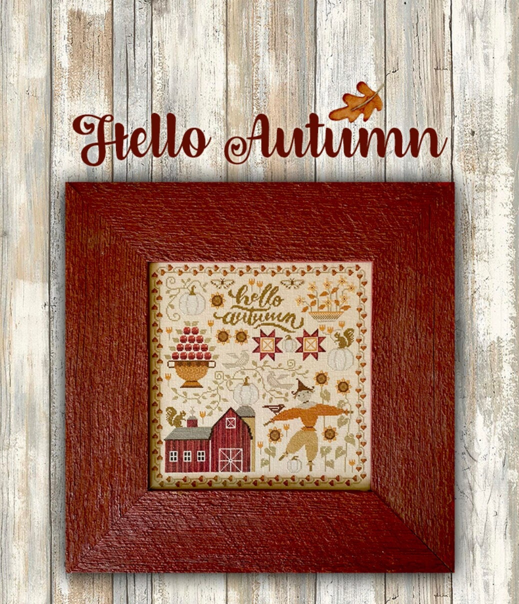 Hello Autumn Cross Stitch Book of 8 Charts