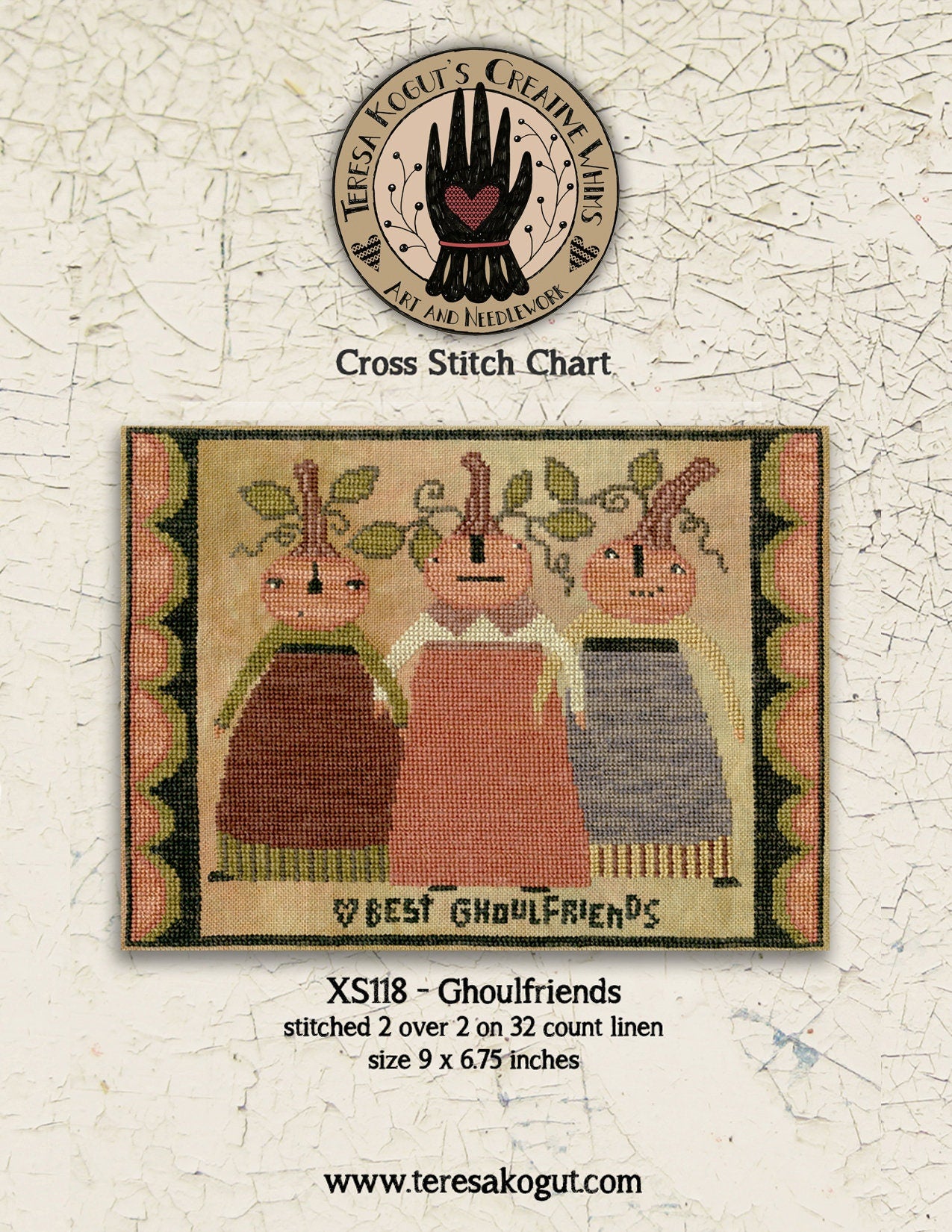 XS118 Ghoulfriends Cross Stitch Chart PDF