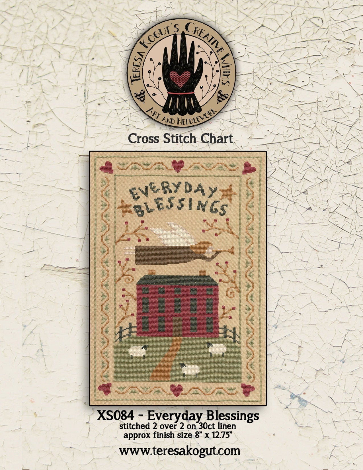 XS084 Everyday Angel Cross Stitch Chart PDF