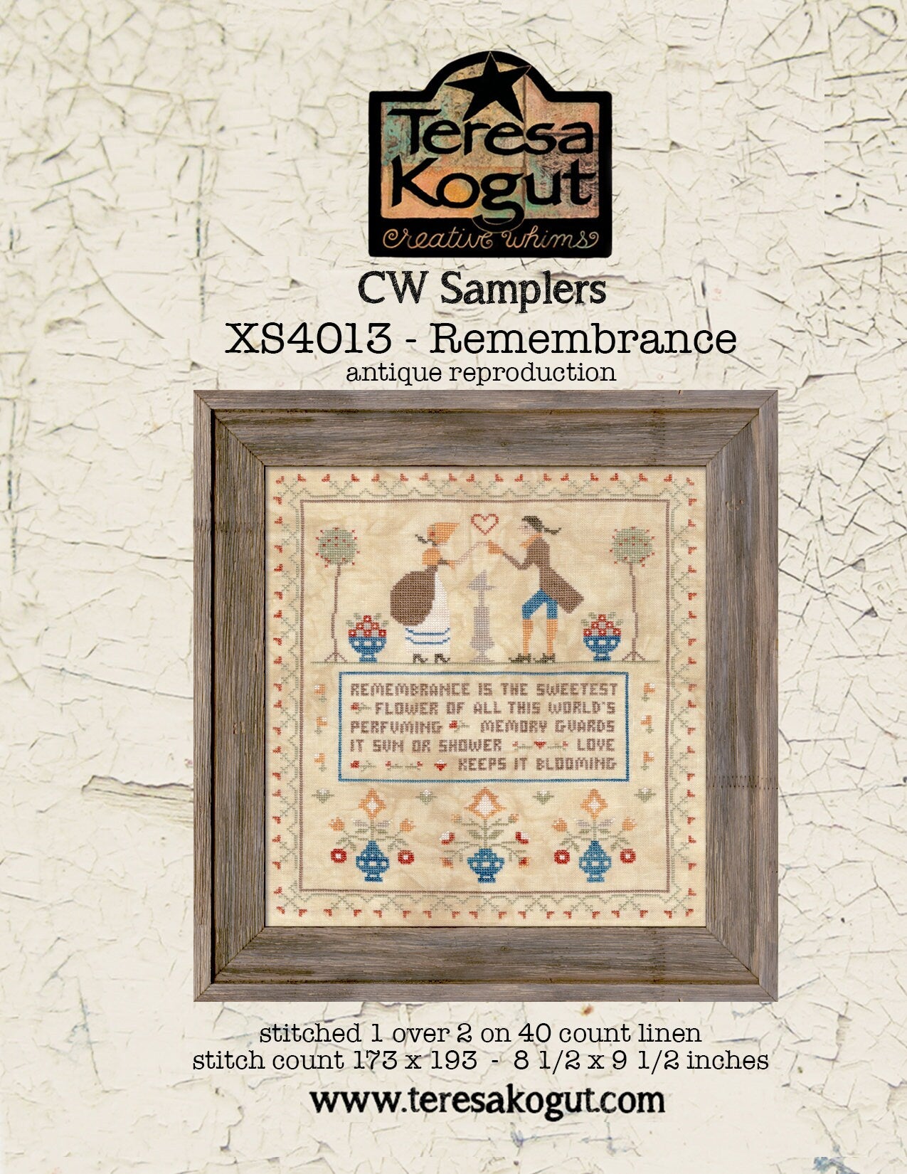 XS4013 Remembrance - Antique Reproduction - Cross Stitch Chart