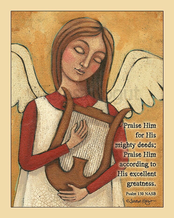 Praise with the Harp art print