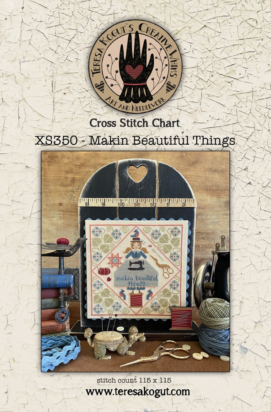 XS350  Makin Beautiful Things Cross Stitch Chart