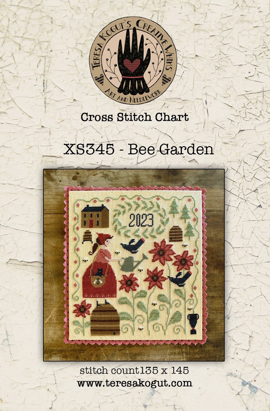 XS345 Bee Garden Cross Stitch Chart