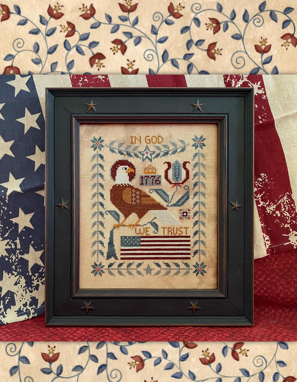 Hello America Cross Stitch Book of 7 Charts