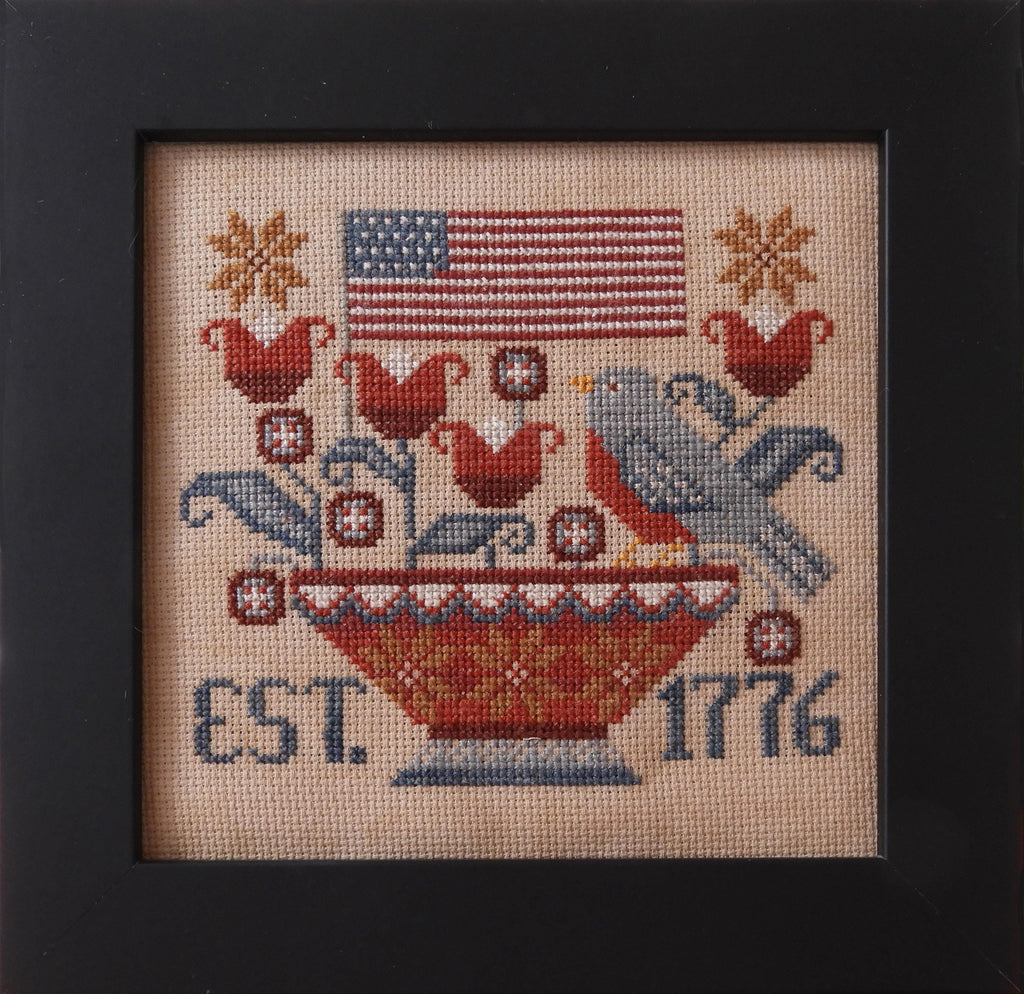 XS351 Patriotic Tweet Cross Stitch Chart