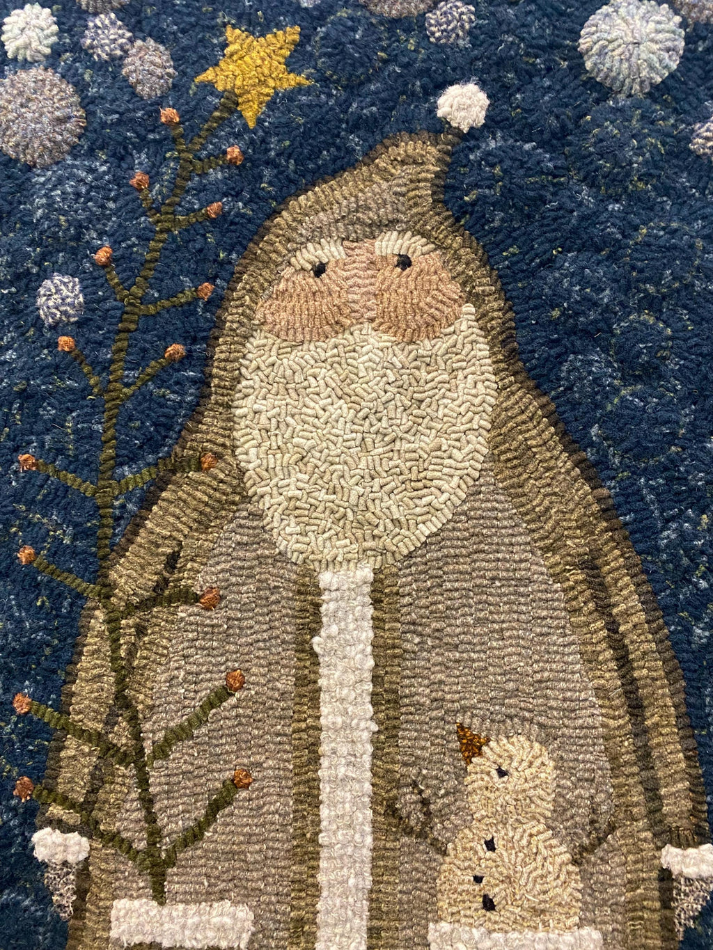 HR062 Primitive Santa Rug Pattern