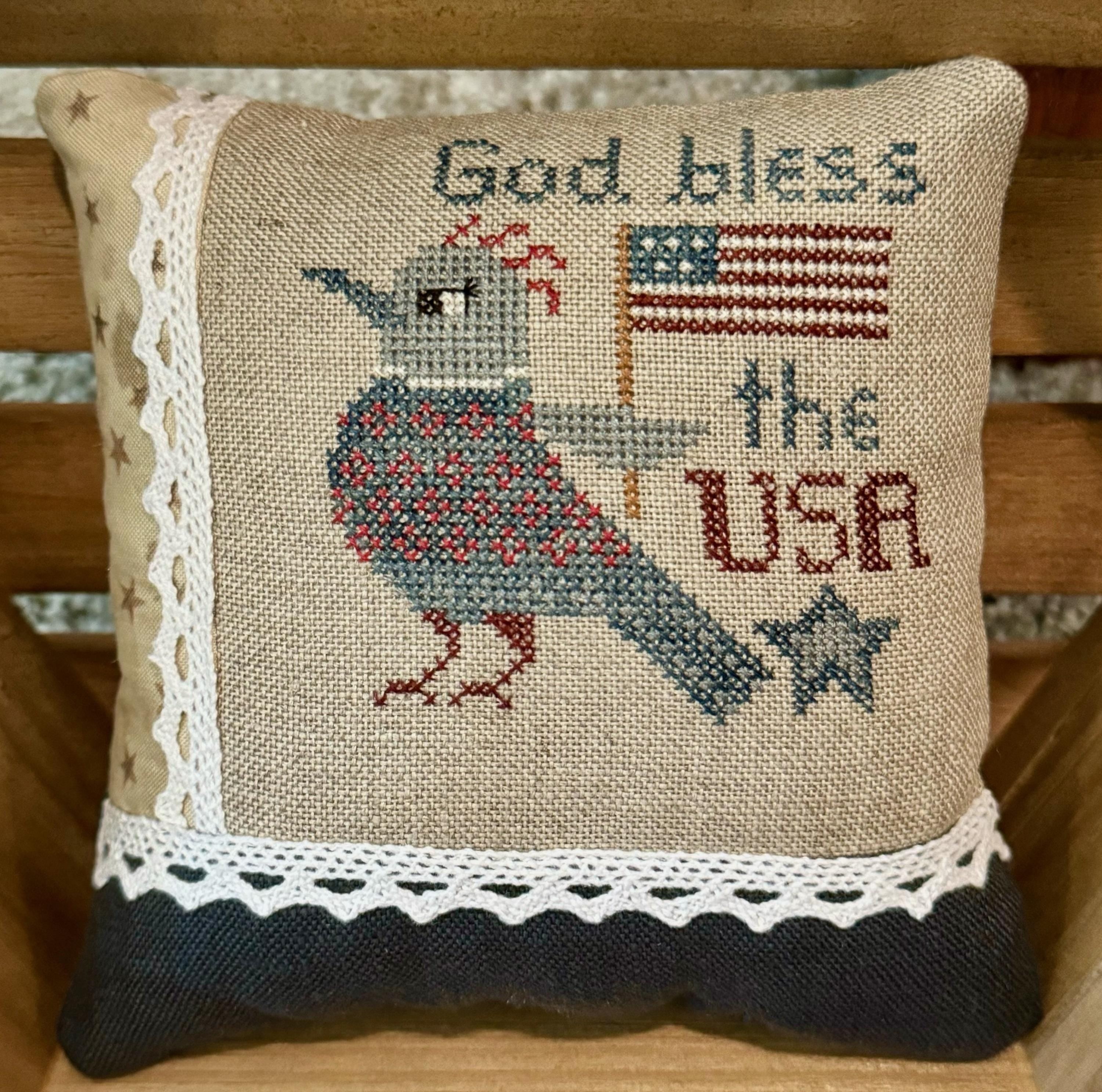 XS351 Patriotic Tweet Cross Stitch Chart