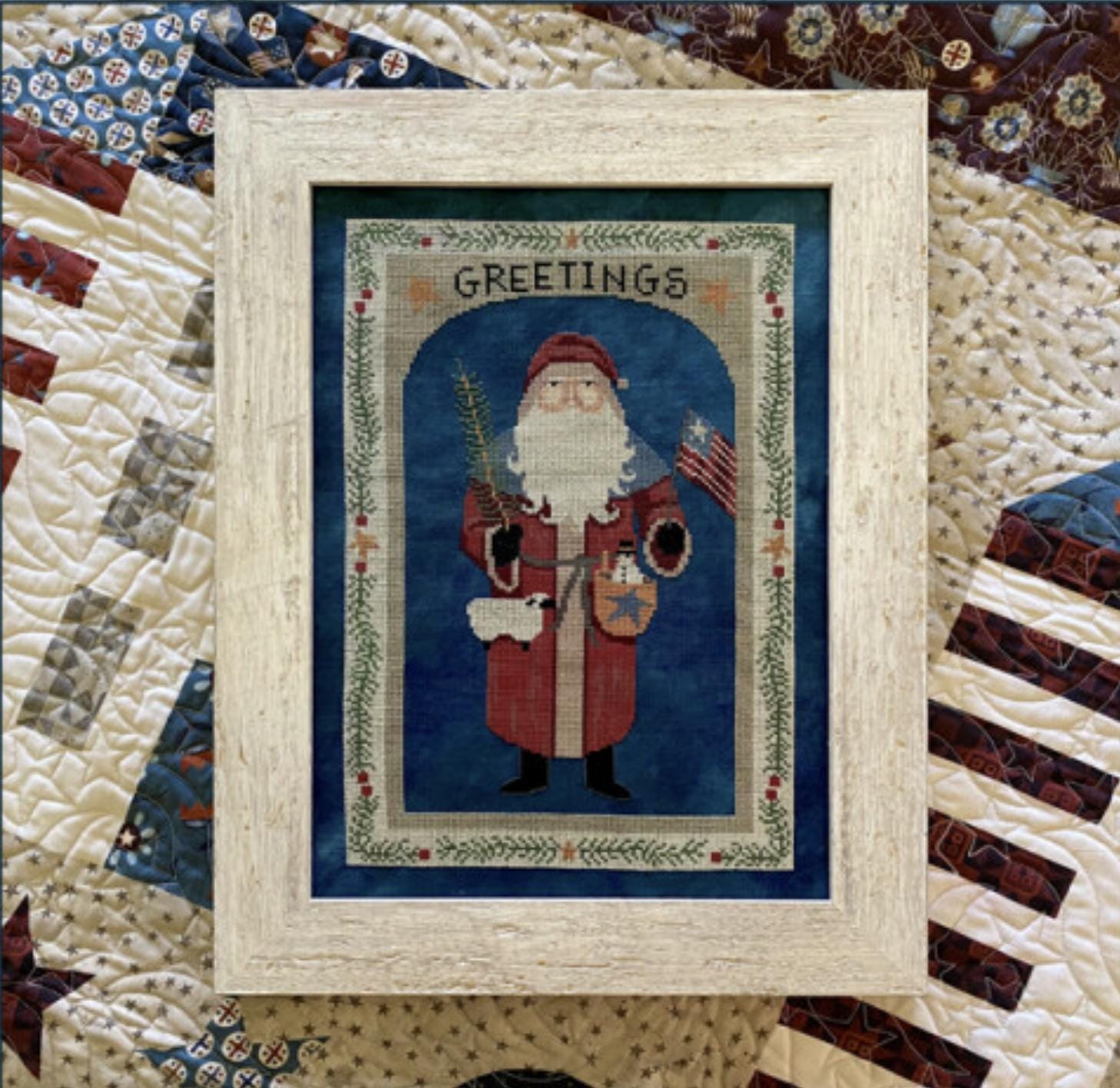 XS315 Greetings from St Nick Cross Stitch Chart